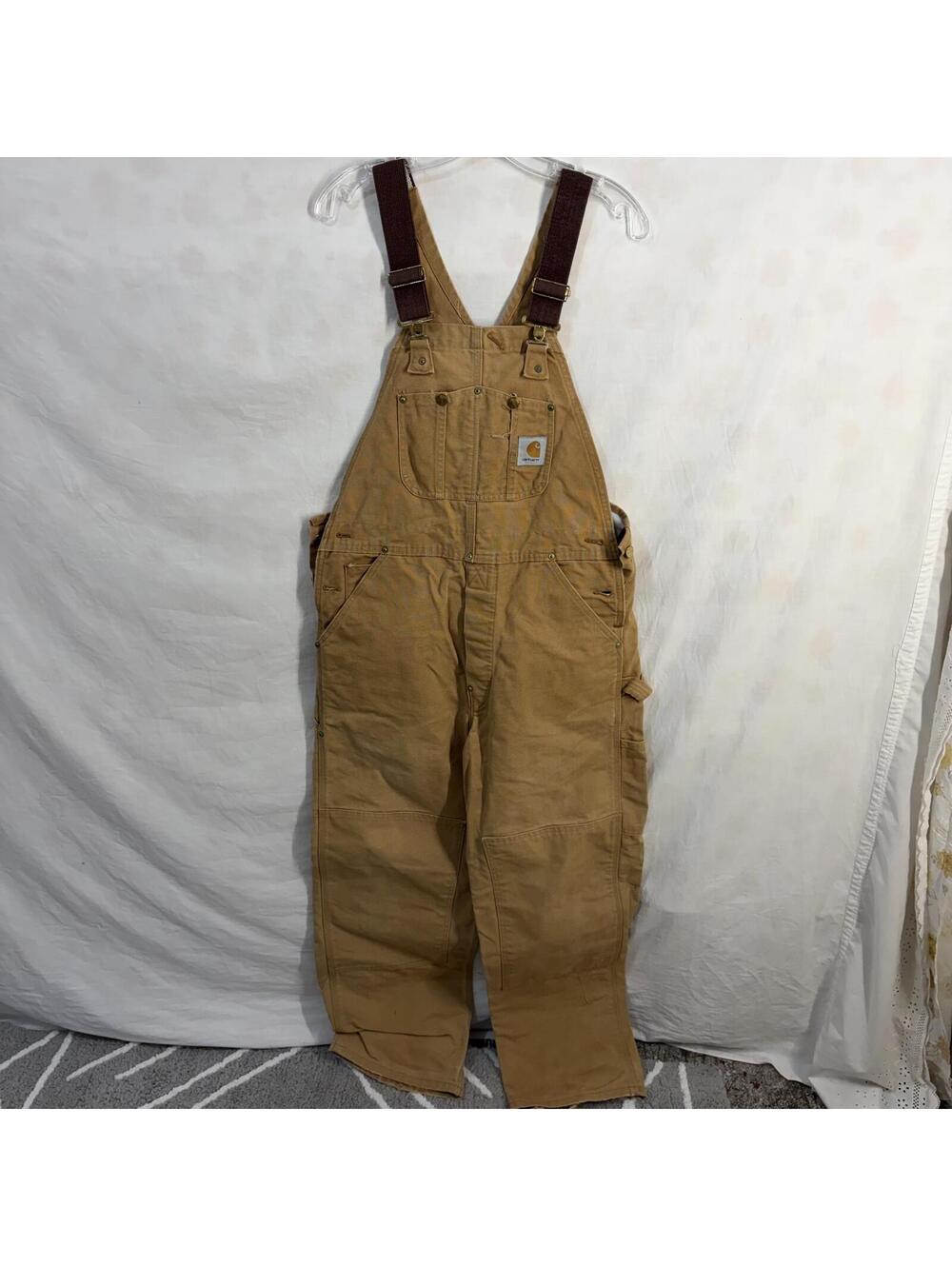 Carhartt bib overalls cotton canvas double knee - Picture 8 of 8